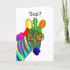 Tarjeta SUP Thinking of You Zebra Kaleidoscope Colección