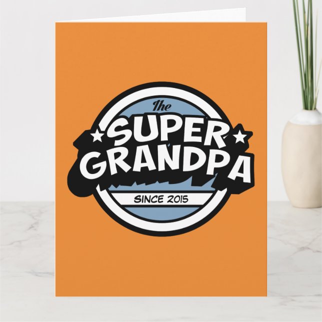 Tarjeta Super Abuelo divertido (Anverso)