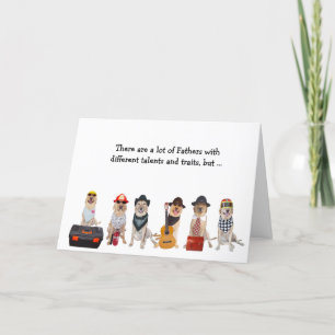 Tarjeta Super Dad Funny Lab/Dog
