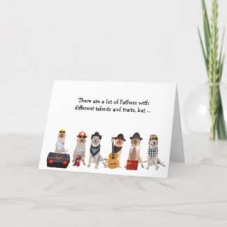 Tarjeta Super Dad Funny Lab/Dog