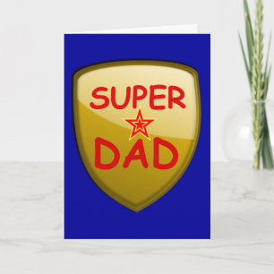 Tarjeta Super Dad Gold Shield