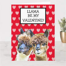 Super Gran Llama ¿Sé mi San Valentín? Te Quiero Mu