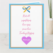 Super héroe docente Gracias