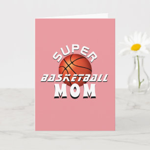 Tarjeta Super Mamá Baloncesto Deportiva Día de la Madre