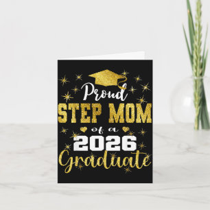 Tarjeta Super orgullosa madrastra de la graduación de grad