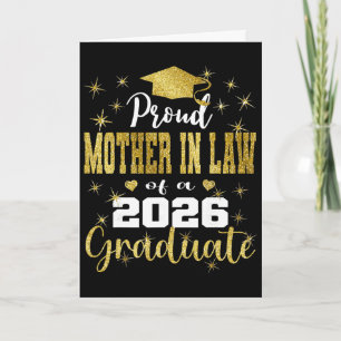 Tarjeta Súper Orgullosa Suegra De Graduado De 2026 Graduad