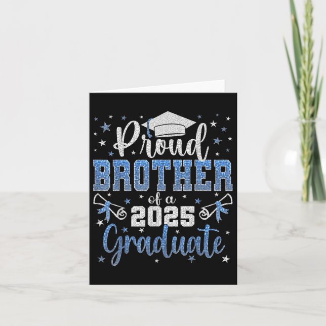 Tarjeta Super Orgulloso Hermano De Graduación Fa 2025 (Anverso)