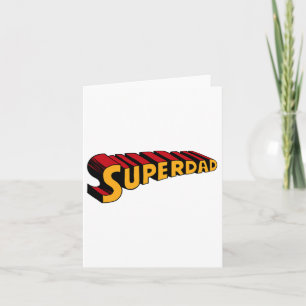 Tarjeta Super Papá Superdad Divertido Superhéroe Papá 