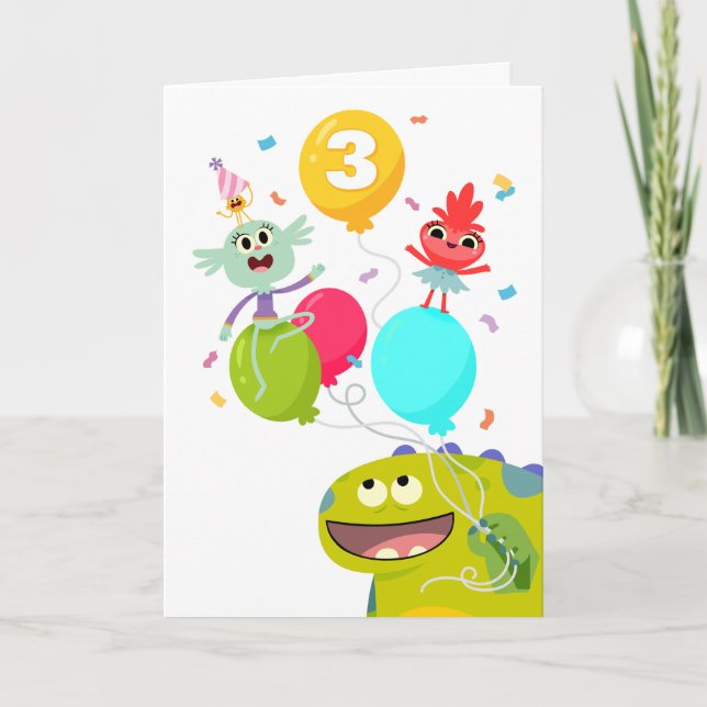 Tarjeta Super Simple | Rhymington Confetti Cumpleaños (Anverso)