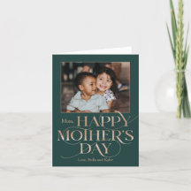 Superb Swirl Happy Mother's Day Photo Card