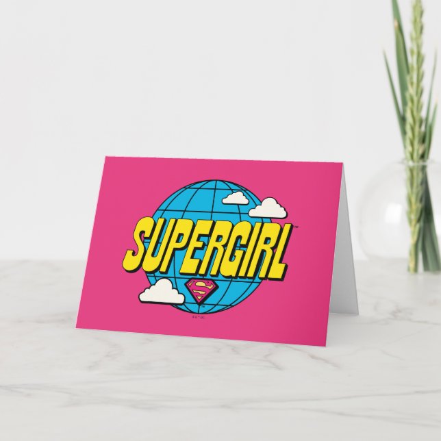 Tarjeta Supergirl Gráfico Pop Global (Anverso)