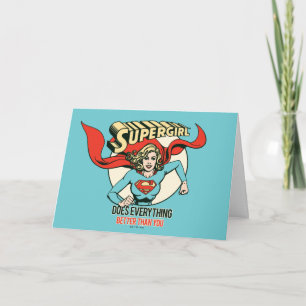 Tarjeta Supergirl Hace Todo Mejor Que Tú