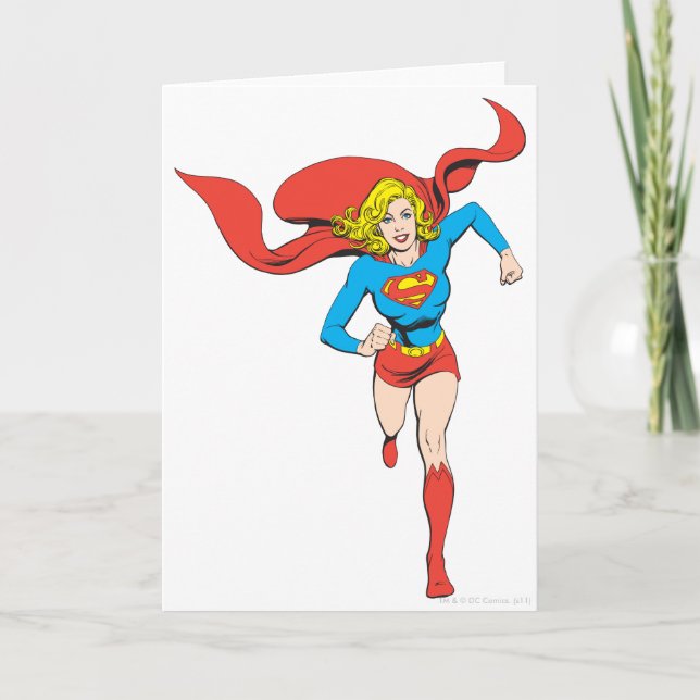 Tarjeta Supergirl listo para irse (Anverso)