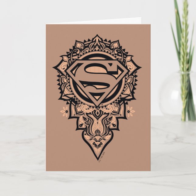Tarjeta Supergirl Mandala Graphic (Anverso)