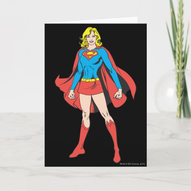 Tarjeta Supergirl Poses (Anverso)
