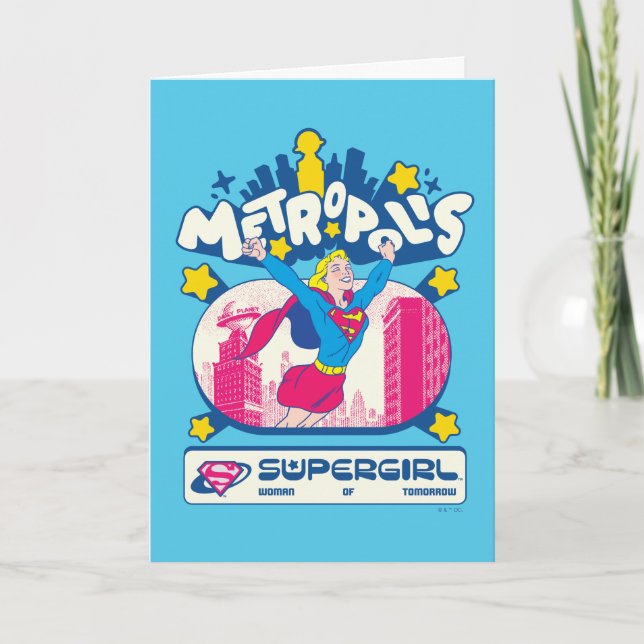 Tarjeta Supergirl Super Pop Woman of Tomorrow (Anverso)