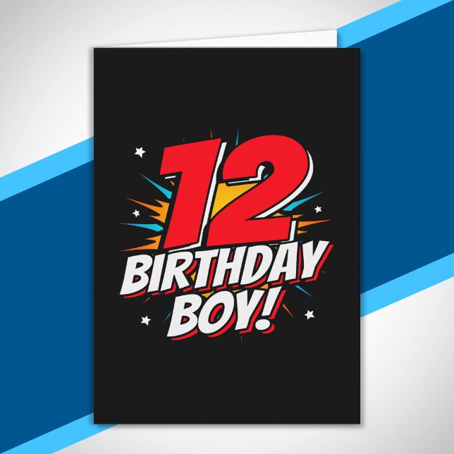Tarjeta Superhero Birthday - 12 Year Old - 12th Birthday (Subido por el creador)