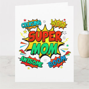 Tarjeta Superhero Mamá Para Mujeres