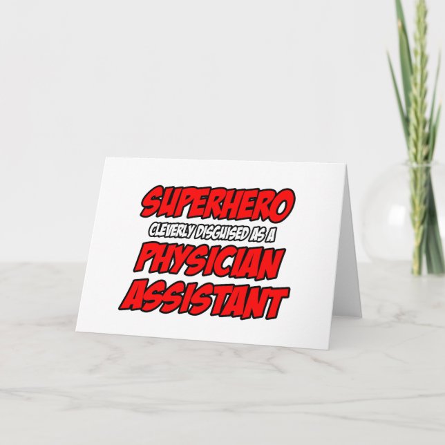 Tarjeta Superhéroe... asistente médico (Anverso)