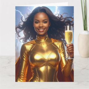 Tarjeta Superhéroe de cumpleaños y aniversario