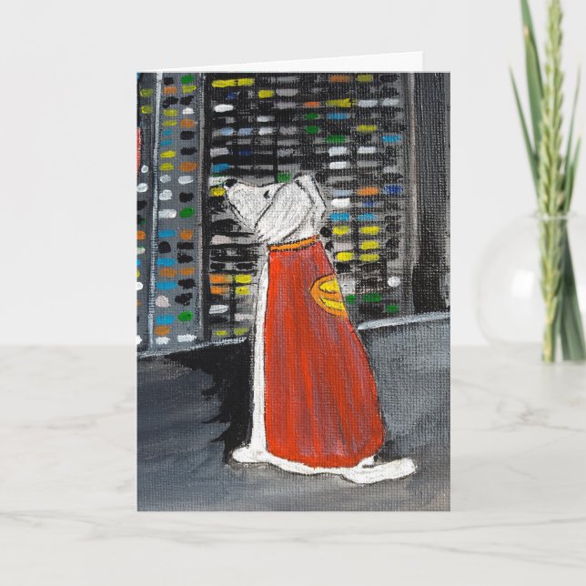 Tarjeta Superhéroes mejor pintura de amigo de Alfred Fox (Anverso)