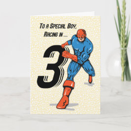 Tarjeta Superheroína especial de cumpleaños 3