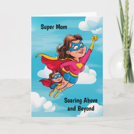 Tarjeta Superheroína mamá personalizada