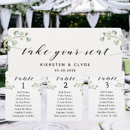 Tarjeta superior de Caligrafía Negra con Verde