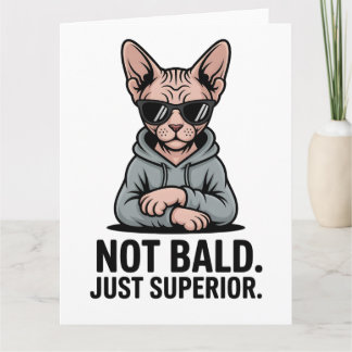 Tarjeta Superior Sphynx Cat Sarcastic Attitude Art