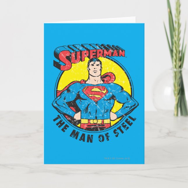 Tarjeta Superman El hombre del acero (Anverso)