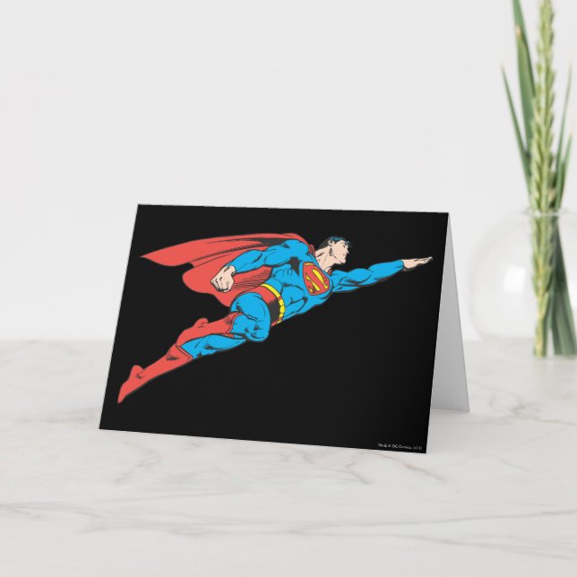 Tarjeta Superman Flying Right (Anverso)