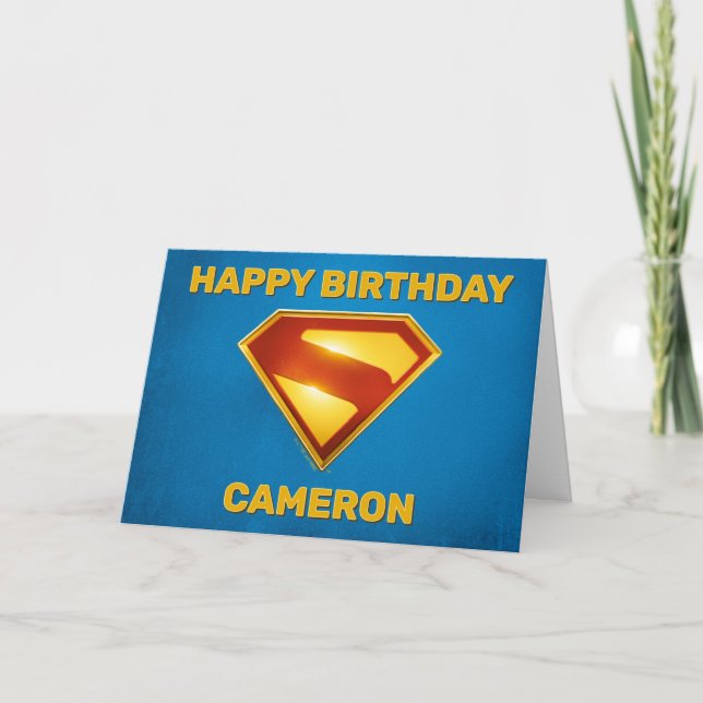 Tarjeta Superman Golden S Shield Brilliance (Anverso)