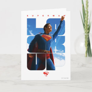 Tarjeta Superman Look Up Pose