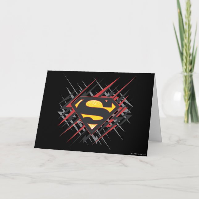 Tarjeta Superman Stylized | Logo de Black and Red Strikes (Anverso)