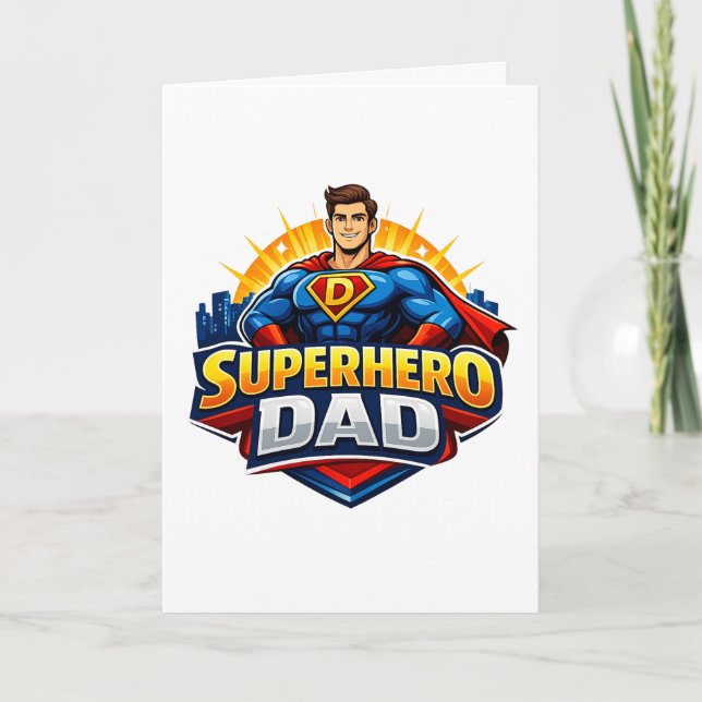 Tarjeta Superpapá Héroe (Anverso)