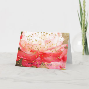 Tarjeta Superposición personalizada de fogones de oro foto