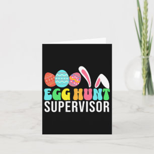 Tarjeta Supervisor de caza de huevos Supervisor de caza de