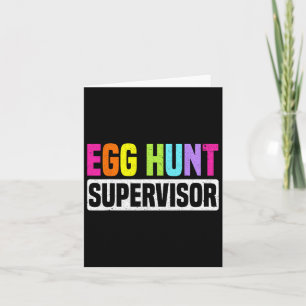 Tarjeta Supervisor de Huevos de Huevos Funny Fiesta de caz