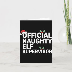 Tarjeta Supervisora de RRHH Sarcástica Vintage Navidad Com