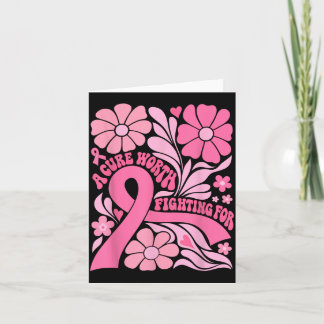 Tarjeta Superviviente de cáncer de mama Floral Boho Una cu