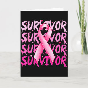 Tarjeta Superviviente de cáncer de mama Nk cinta Concienci