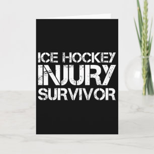 Tarjeta Superviviente de lesión de hockey sobre hielo