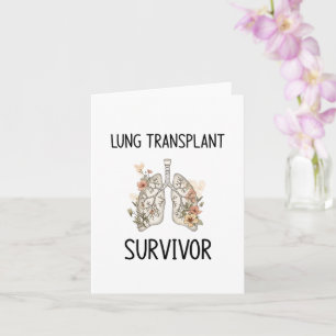 Tarjeta Superviviente de trasplante de pulmón