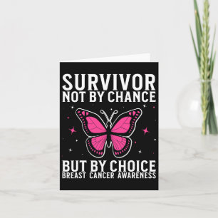 Tarjeta Superviviente del cáncer de mama Concienciación so