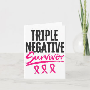 Tarjeta Superviviente Negativo Tnbc Conciencia Del Cáncer