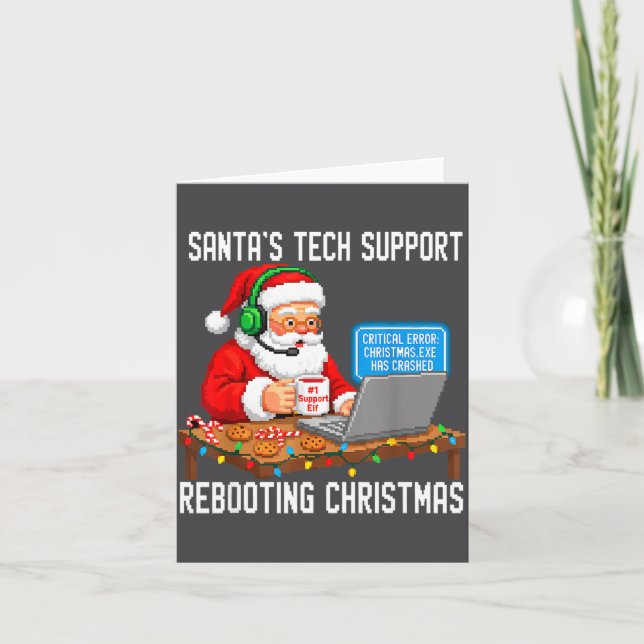 Tarjeta Support Rebooting Tech Santa's Smile (Anverso)
