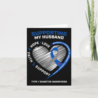 Tarjeta Support Type One Diabetic Husband Type 1 Diabetes