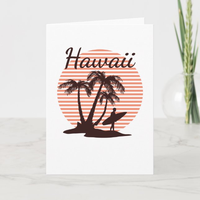 Tarjeta Surf de Hawaii (Anverso)