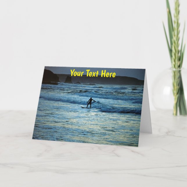Tarjeta Surf personalizable (Anverso)