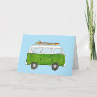 Tarjeta Surfer Campervan